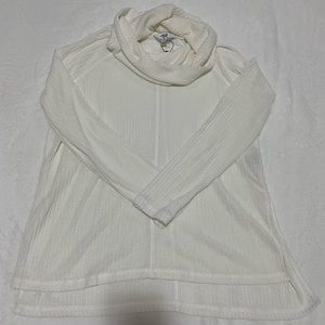 NWT white cowl neck top